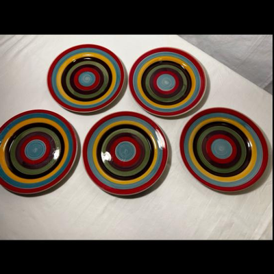 5 Small Saucer Plates