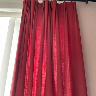 Red Silk Drapes