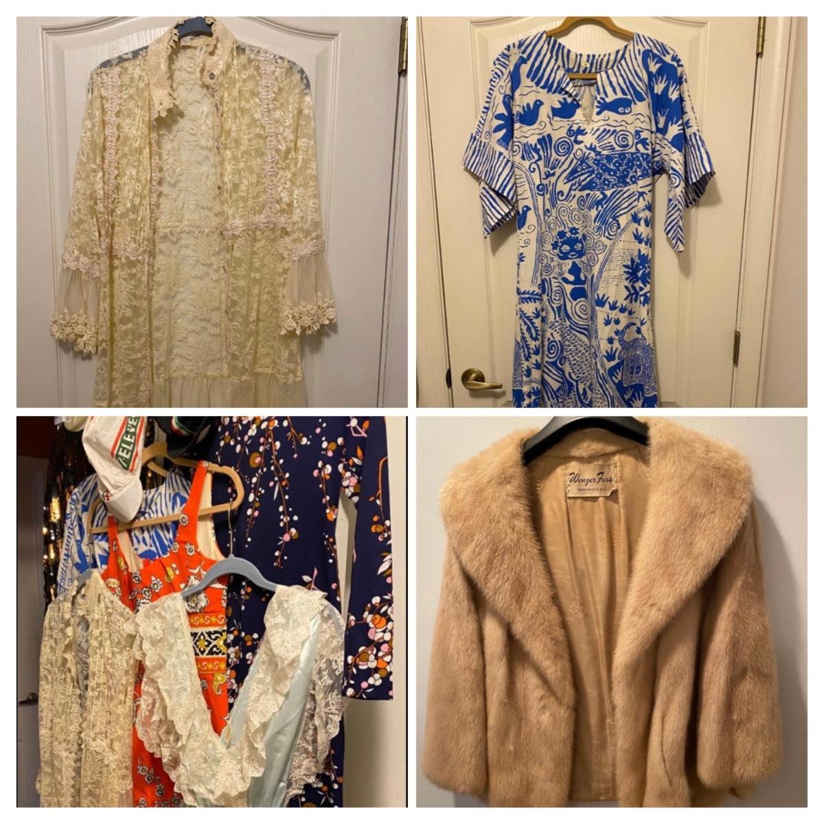LOT 199C: Vintage Women's Clothes; Wenger Fur Coat, Victoria's Secret,  Boston Proper & More