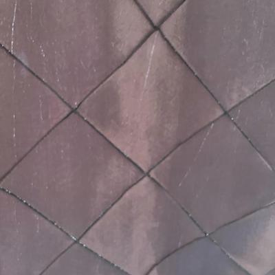2 Panel Brown Silk Drapes