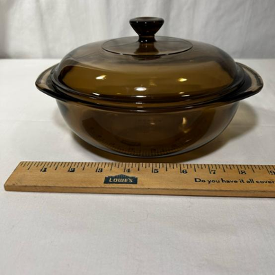 Vintage Pyrex Amber Casserole Corning Ware