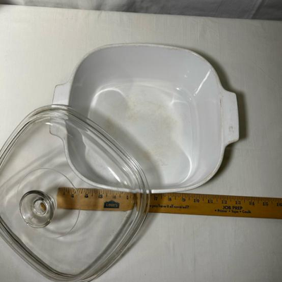 Vintage Corning Ware "Pastel Bouquet" & Casserole Dish Pyrex Lid