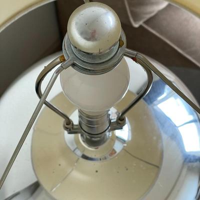 Mercury Glass Looking Lamp with Shade