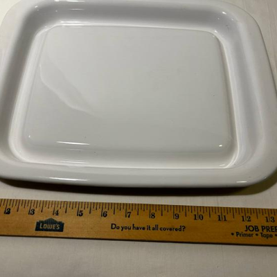 Corning Ware White Coupe Rectangular 14''