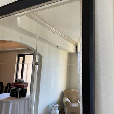 Oversized Beveled Framed Mirror