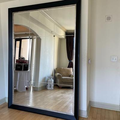 Oversized Beveled Framed Mirror