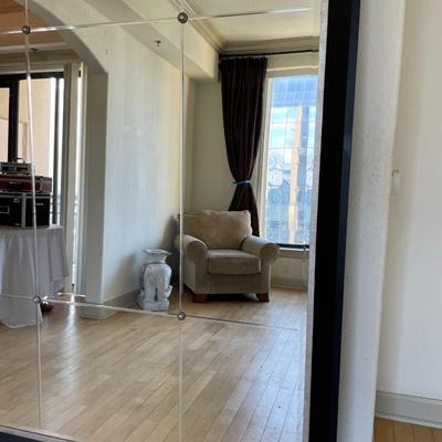 Oversized Beveled Framed Mirror