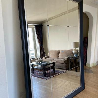 Oversized Beveled Framed Mirror