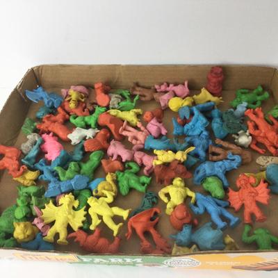 875 Vintage Rubber Figurines M.U.S.C.L.E Quik BK Cereal Prizes