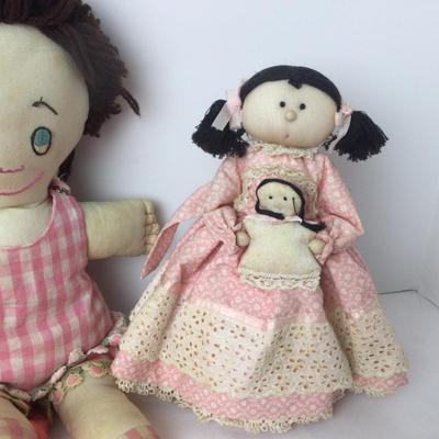 877 Vintage Handmade Doll Family