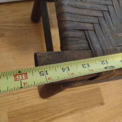 Vintage Wood Framed Stool