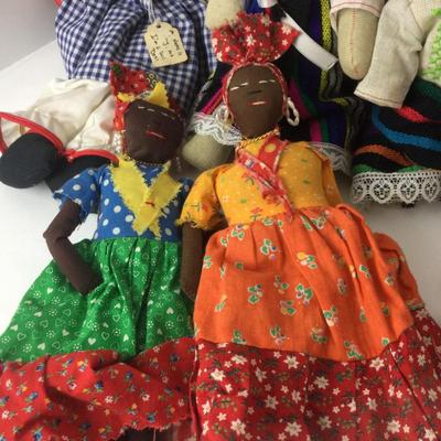 879 Vintage Ethnic Souvenir Rag Dolls