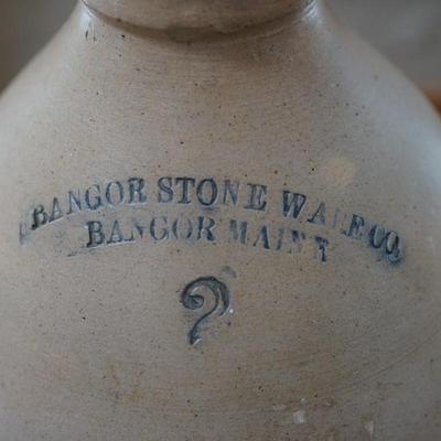 #2 Salt Glaze Jug Bangor Stoneware  Co. Maine