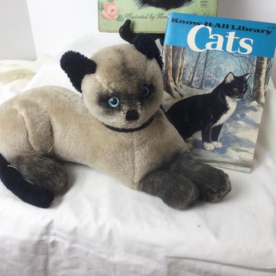 882 Vintage Miss Sniff Childrenâ€™s Books and Plush Cat
