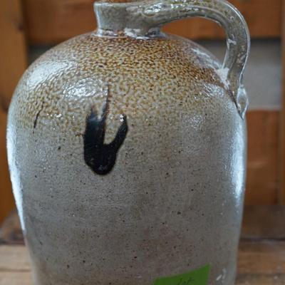 SALT GLAZE JUG W/ KILN DRIPPINGS NOT MARKED 11"