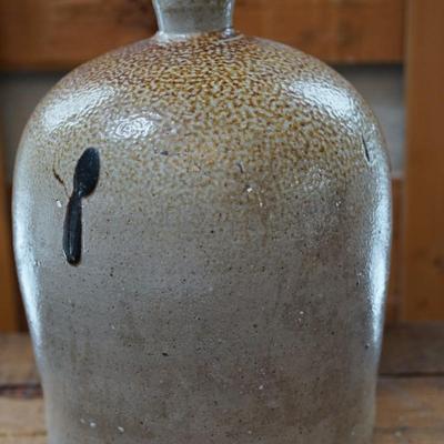SALT GLAZE JUG W/ KILN DRIPPINGS NOT MARKED 11"