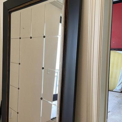 Oversized Framed Beveled Mirror