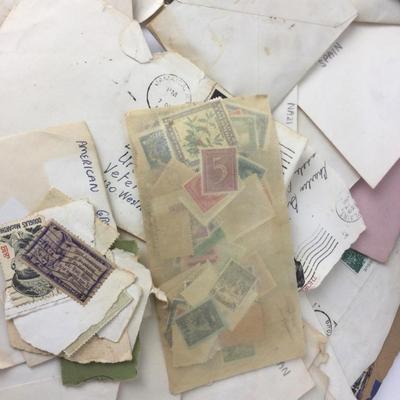 885 Vintage Large Stamp Collection & Book