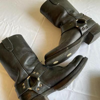 2 Pair Vintage Dingo Style Leather Boots (Black & Brown)