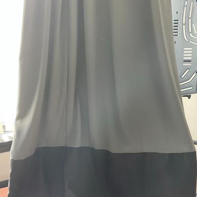 Gray/Black Two Toned 2 Panel Drapes