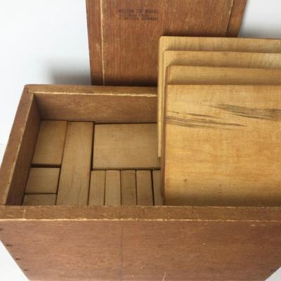 892 Vintage Wood Building Blocks and Toys Weston Toy Works