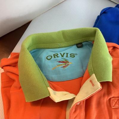 Lot 907 Pair of Orvis Mens Collared Shirts &. Pair of Mens Landsâ€™ End Wool Pants NEW IN PACKAGE