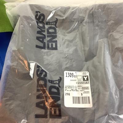 Lot 907 Pair of Orvis Mens Collared Shirts &. Pair of Mens Landsâ€™ End Wool Pants NEW IN PACKAGE