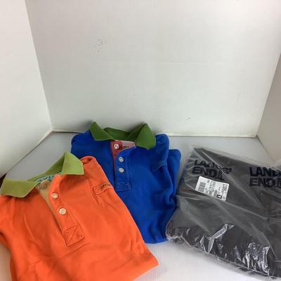 Lot 907 Pair of Orvis Mens Collared Shirts &. Pair of Mens Landsâ€™ End Wool Pants NEW IN PACKAGE