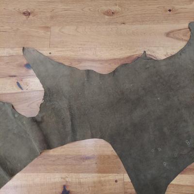 Two Rawhide Area Rugs and Scrap Leather (FR-BBL)