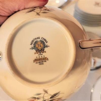 Lot #79  Large Set of Vintage Dinnerware - NORITAKE "Margot" pattern