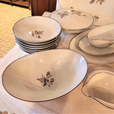 Lot #79  Large Set of Vintage Dinnerware - NORITAKE "Margot" pattern