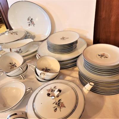 Lot #79  Large Set of Vintage Dinnerware - NORITAKE "Margot" pattern