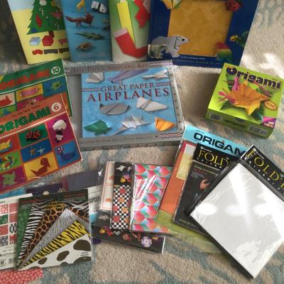 897 Large Origami Lot with Books and Paper