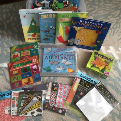 897 Large Origami Lot with Books and Paper