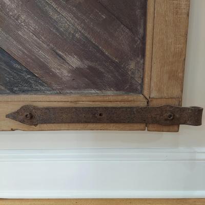 Four Very Large Rustic Wood Door Panels (FR-BBL)