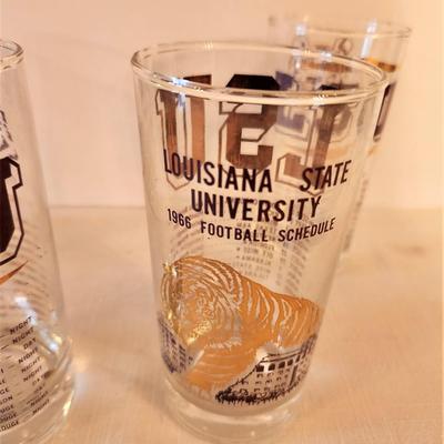 Lot #84  Lot of FIVE vintage LSU Glasses