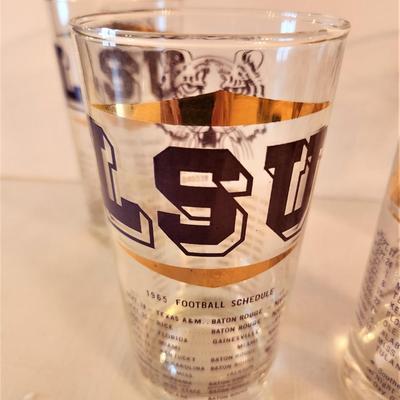 Lot #84  Lot of FIVE vintage LSU Glasses
