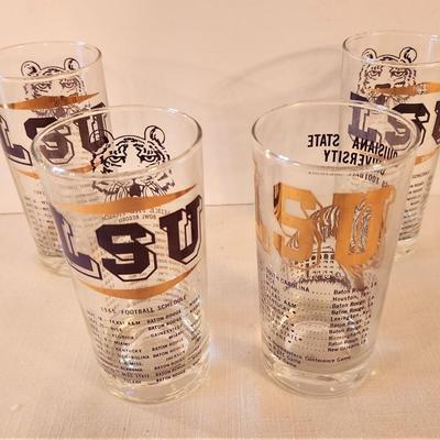 Lot #84  Lot of FIVE vintage LSU Glasses