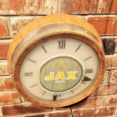 Lot #85  Vintage JAX Beer sign/clock