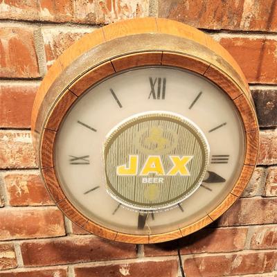 Lot #85  Vintage JAX Beer sign/clock