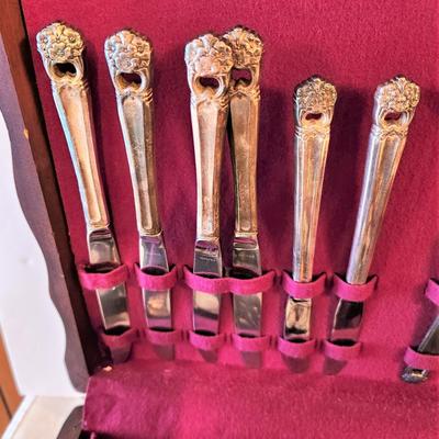 Lot #89  International Silver Company (Silverplate) set of vintage flatware in box - mid-century