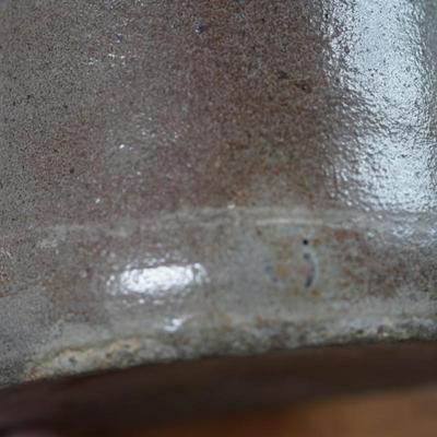 STONEWARE CANNING CROCK WITH BLUE COBALT DESIGN