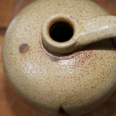STONEWARE 1 GALLON JUG , KILN DROPPINGS