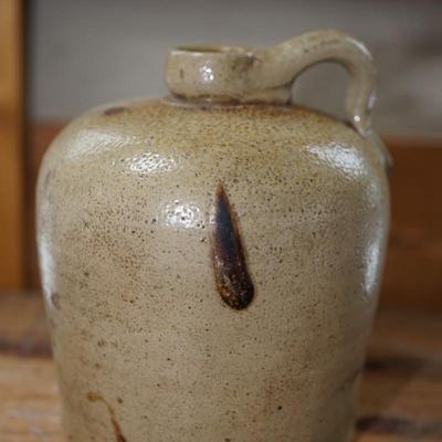 STONEWARE 1 GALLON JUG , KILN DROPPINGS