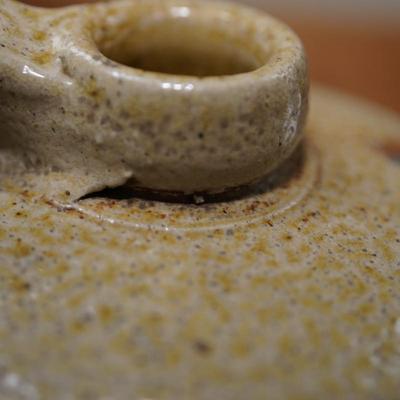 STONEWARE 1 GALLON JUG , KILN DROPPINGS