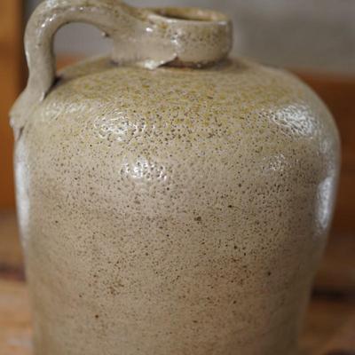 STONEWARE 1 GALLON JUG , KILN DROPPINGS