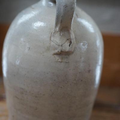 STONEWARE ADVERTISING JUG 1  STENCILLED GALLON W. BARRE PA.
