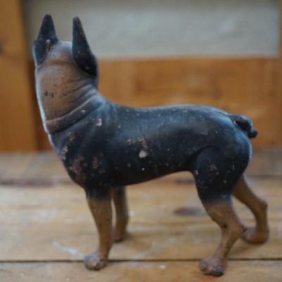 ANTIQUE CAST IRON BOSTON TERRIER