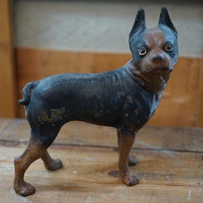ANTIQUE CAST IRON BOSTON TERRIER