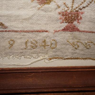 DATED SAMPLER 1840's  ALPHABET